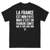 T-shirt Franche-Comté noir - La France est mon pays