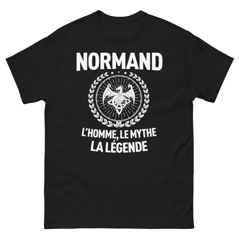T-shirt Normand noir - L'homme, le mythe, la légende