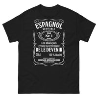 Thumbnail for T-shirt Espagne noir - Pour ceux qui rêvent de devenir le N°1