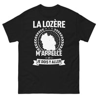Thumbnail for T-shirt Lozère noir - L'appel irrésistible de la région
