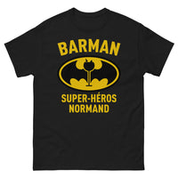 Thumbnail for T-shirt Normandie noir - Super Héros du Barman