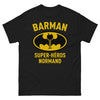 T-shirt Normandie noir - Super Héros du Barman