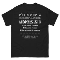 Thumbnail for T-shirt Aide-Soignante noir - Les règles de vie humoristiques