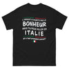 T-shirt Italie noir - L'argent n'achète pas le bonheur, vacances en vue