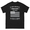 T-shirt Bretagne noir - Si mon drapeau breton te gêne