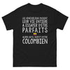 T-shirt Colombien noir - Les vénézuéliens passent leur vie entière