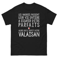 Thumbnail for T-shirt Valaisan noir - Perfection Simplifiée