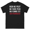 T-shirt Aveyron noir - Rien ne peut me faire peur, humour