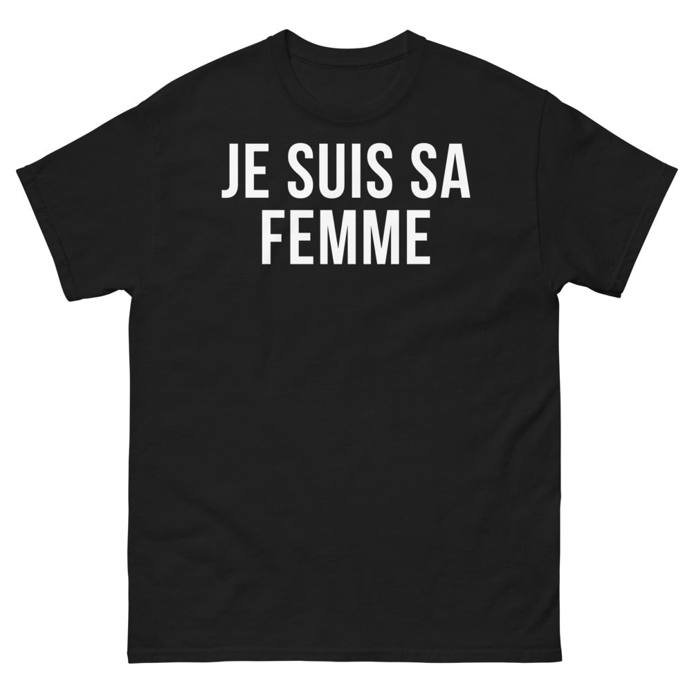 T-shirt Isère noir - Je suis sa femme