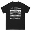 T-shirt Guadeloupe noir - C'est compliqué d'être légendaire