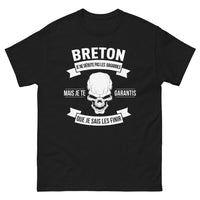 Thumbnail for T-shirt Bretagne noir - Je Ne Débute Pas Les Bagarres, Mais Je Sais Les Finir