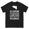 T-shirt Bretagne noir - Si l'apéro était une religion