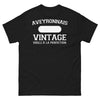 T-shirt Aveyron noir - Vintage et fierté locale