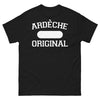 T-shirt Ardèche noir - Humour et nostalgie des châtaignes