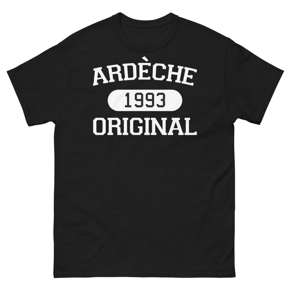 T-shirt Ardèche noir - Souvenirs d'enfance 1993