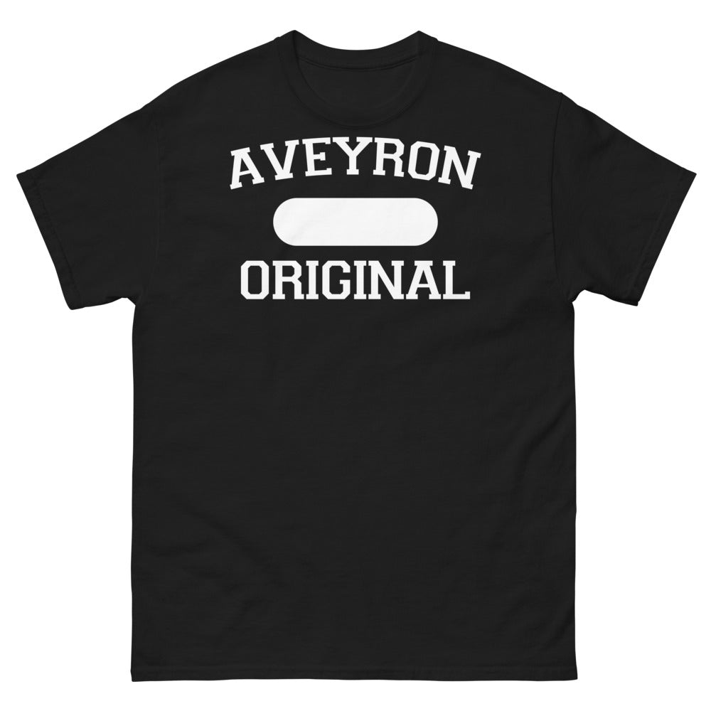 T-shirt Aveyron noir - style sombre et authentique
