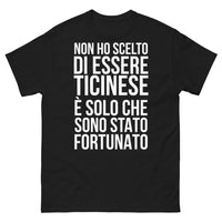 Thumbnail for T-shirt Ticinese nero - Orgoglio svizzero con humor