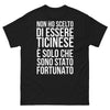 T-shirt Ticinese nero - Orgoglio svizzero con humor
