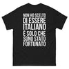T-shirt Italie noir - Non ho scelto di essere italiano