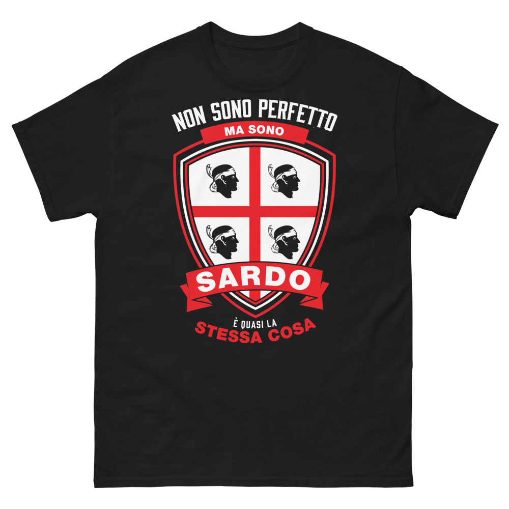 T-shirt Sardaigne noir - Non sono perfetto ma sono Sardo