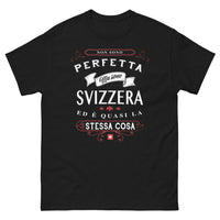Thumbnail for T-shirt Suisse noir - Non sono perfetta ma sono svizzera