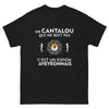T-shirt Aveyron noir - Un Cantalou qui ne boit pas, humour