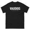 T-shirt Vaudois noir - Ça se prononce Dieu avec humour