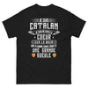 T-shirt Catalan noir - Je suis né avec le cœur sur la main