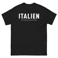 Thumbnail for T-shirt Italie noir - design italien ca se prononce dieu