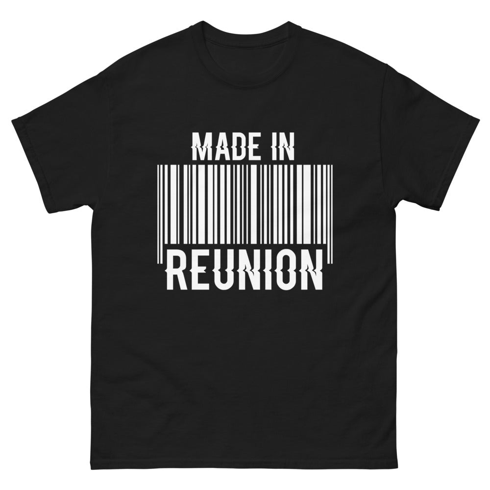 T-shirt Réunion noir - Fierté et humour insulaire