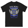 T-shirt Ardèche noir - Dieu merci, je ne suis pas drômois