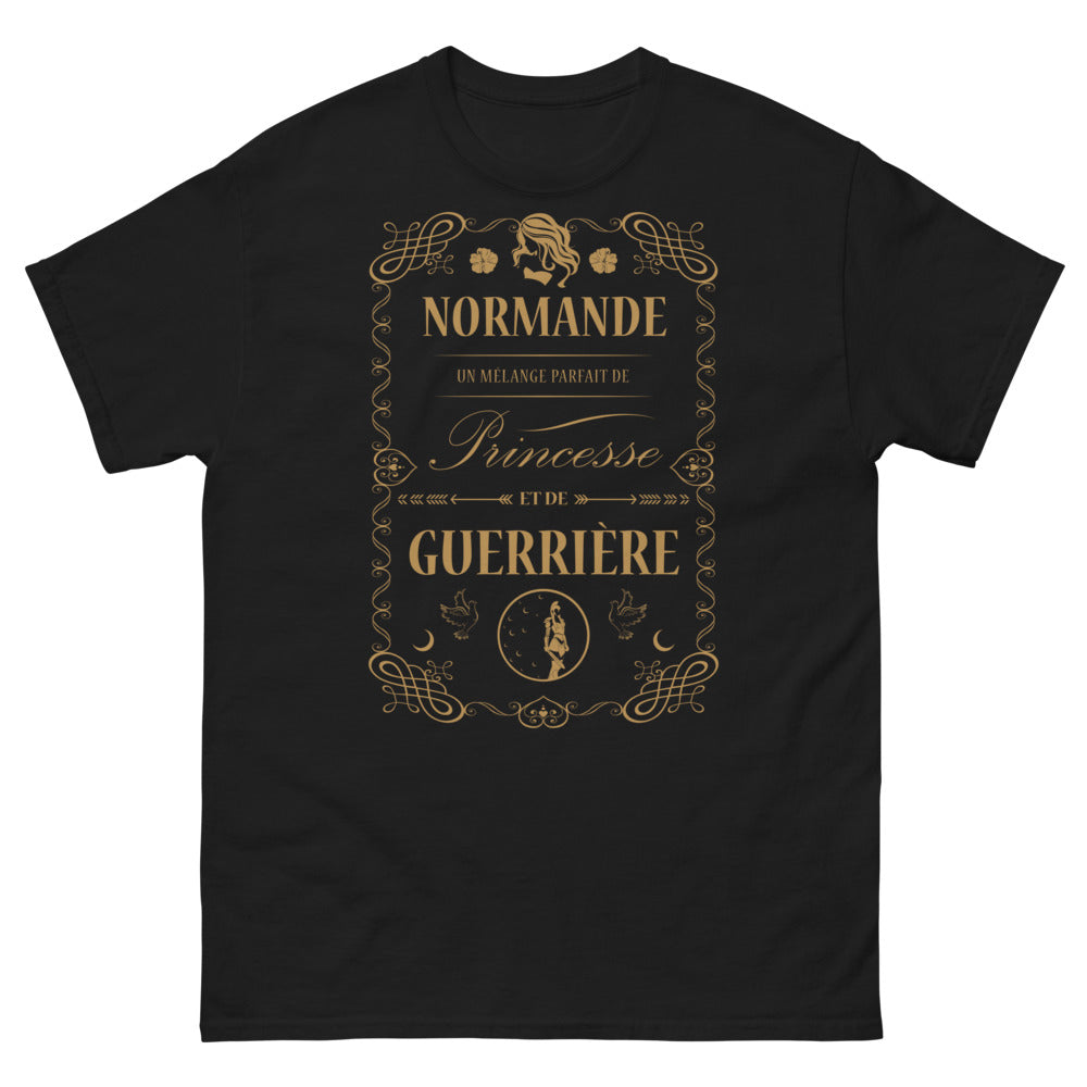 T-shirt Normand noir - Un mélange parfait de princesse et de guerrière