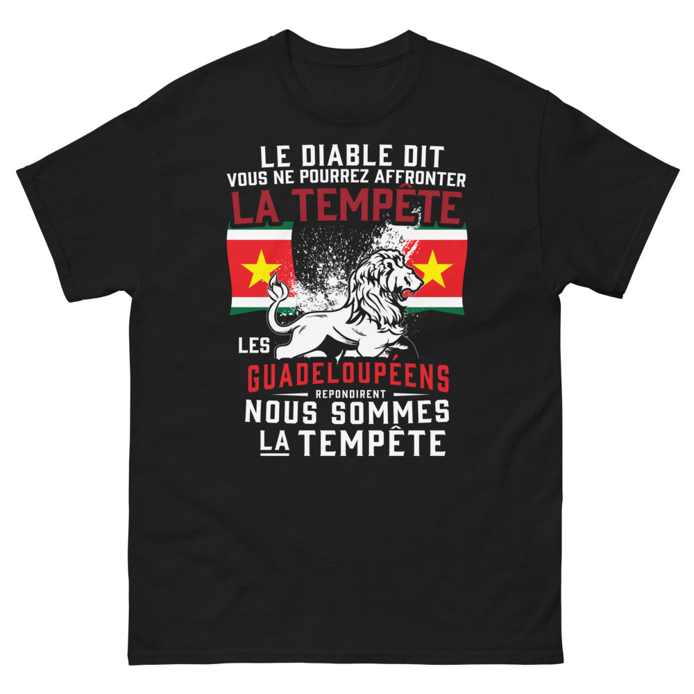 T-shirt Guadeloupéens noir - Nous sommes la tempête