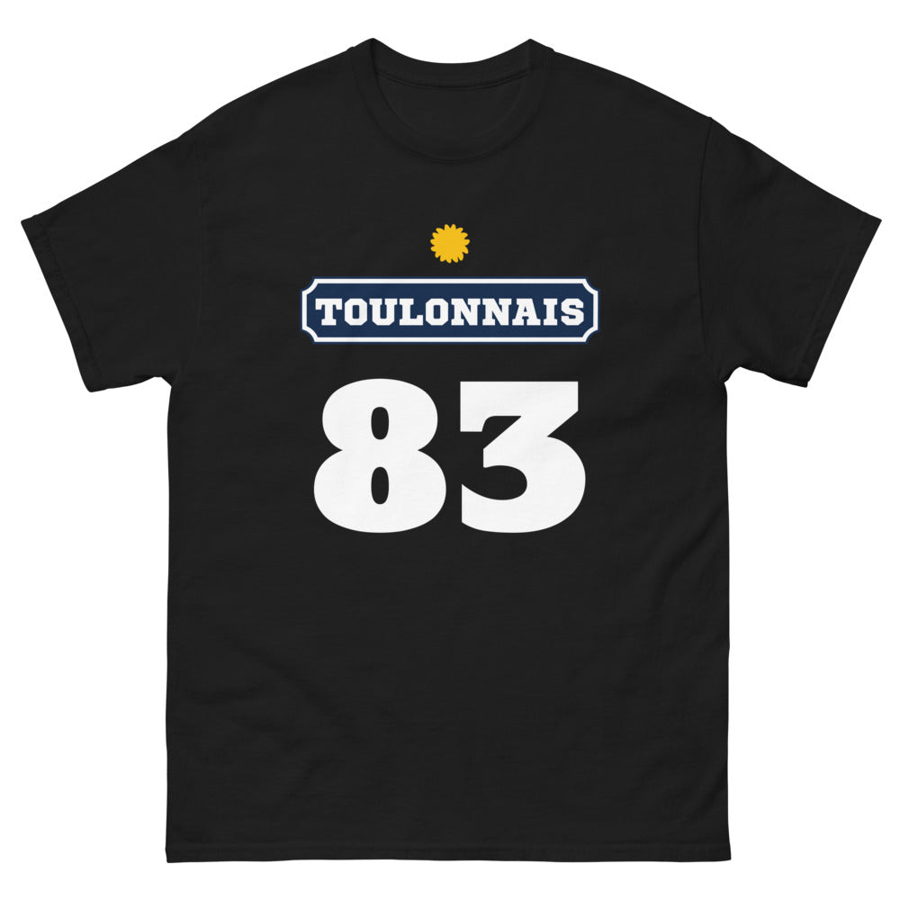 T-shirt Toulon noir - design humoristique sur la ville