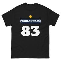 Thumbnail for T-shirt Toulon noir - design humoristique sur la ville