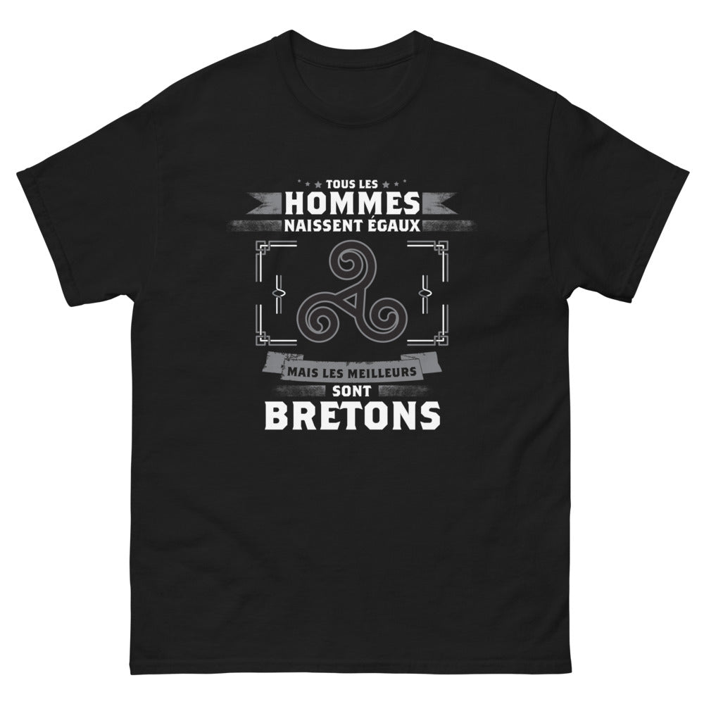 T-shirt Bretagne noir - Les meilleurs sont Bretons