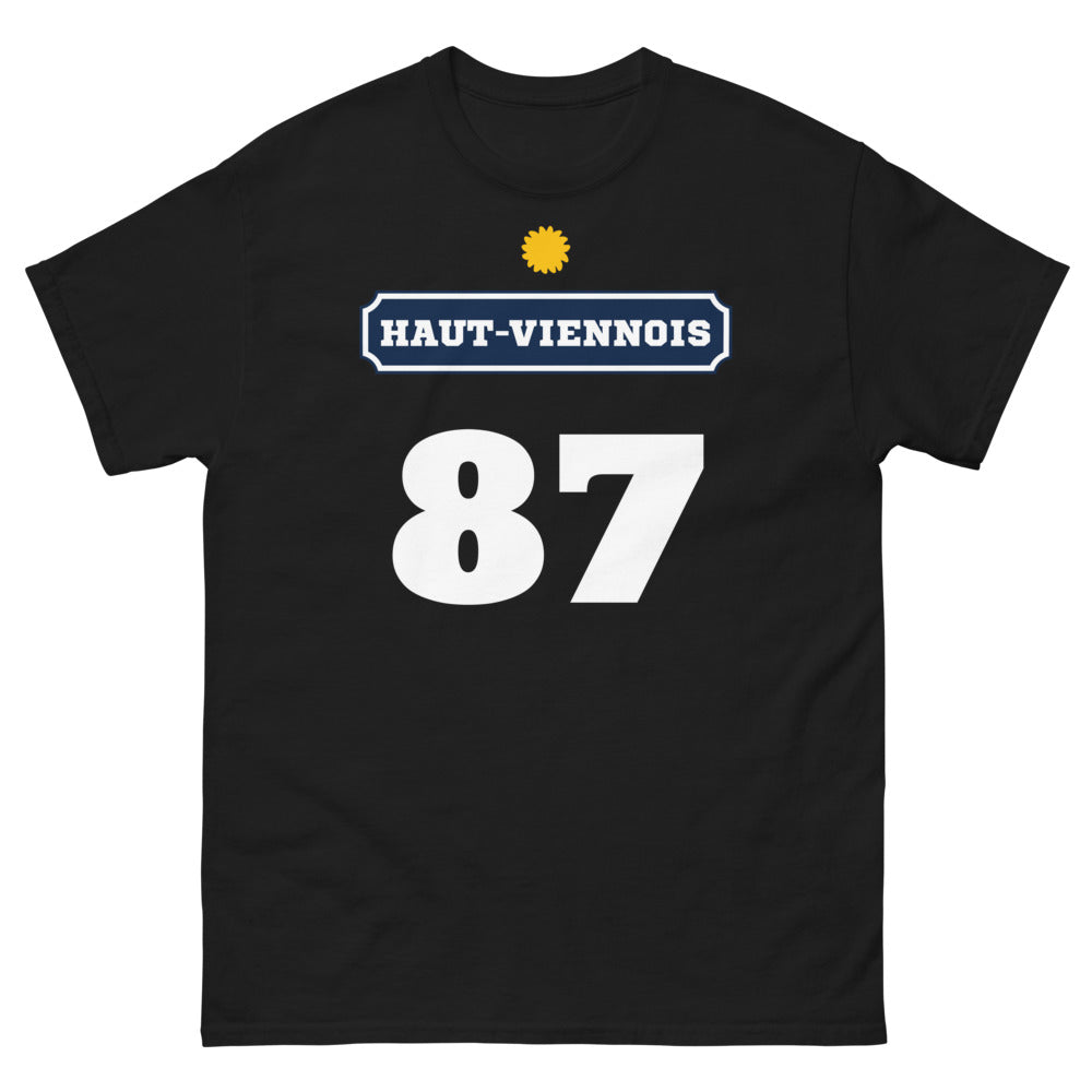 T-shirt Haute-Vienne noir - Fier et Authentique