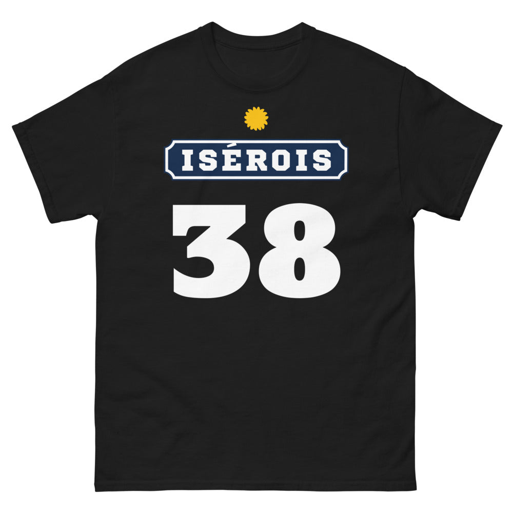 T-shirt Isère noir - Fierté iséroise humoristique