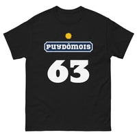 Thumbnail for T-shirt Puydômois noir - design authentique et nostalgique