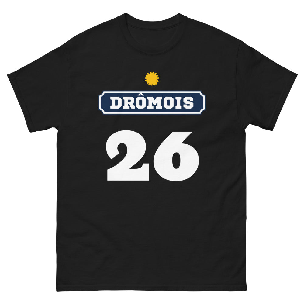 T-shirt Drôme noir - Fier d'être Drômois