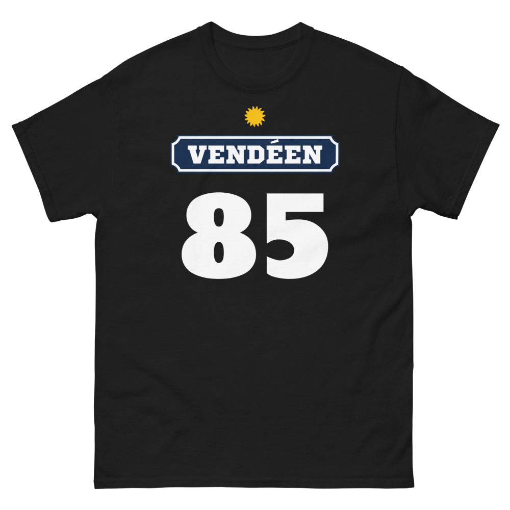 T-shirt Vendée noir - Fier et sombre, un hommage humoristique