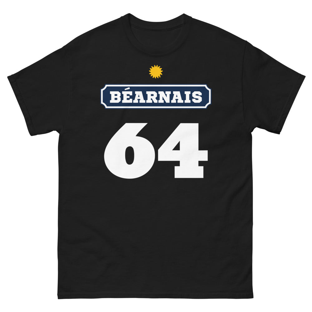 T-shirt Béarnais noir - Fier et sobre avec humour