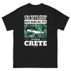 T-shirt Crète noir - J'ai Peut-être l'Air de T'Écouter