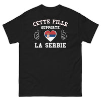 Thumbnail for T-shirt Serbie noir - Soutien humoristique à la Serbie