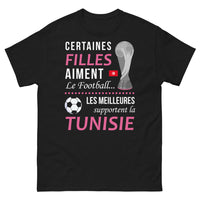 Thumbnail for T-shirt Tunisie noir - Les meilleures supportent la Tunisie