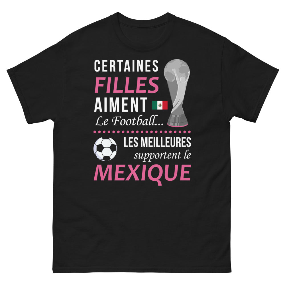 T-shirt Mexique noir - Les meilleures supportent le Mexique