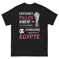 Thumbnail for T-shirt Égypte noir - Certaines filles aiment le football