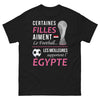 T-shirt Égypte noir - Certaines filles aiment le football