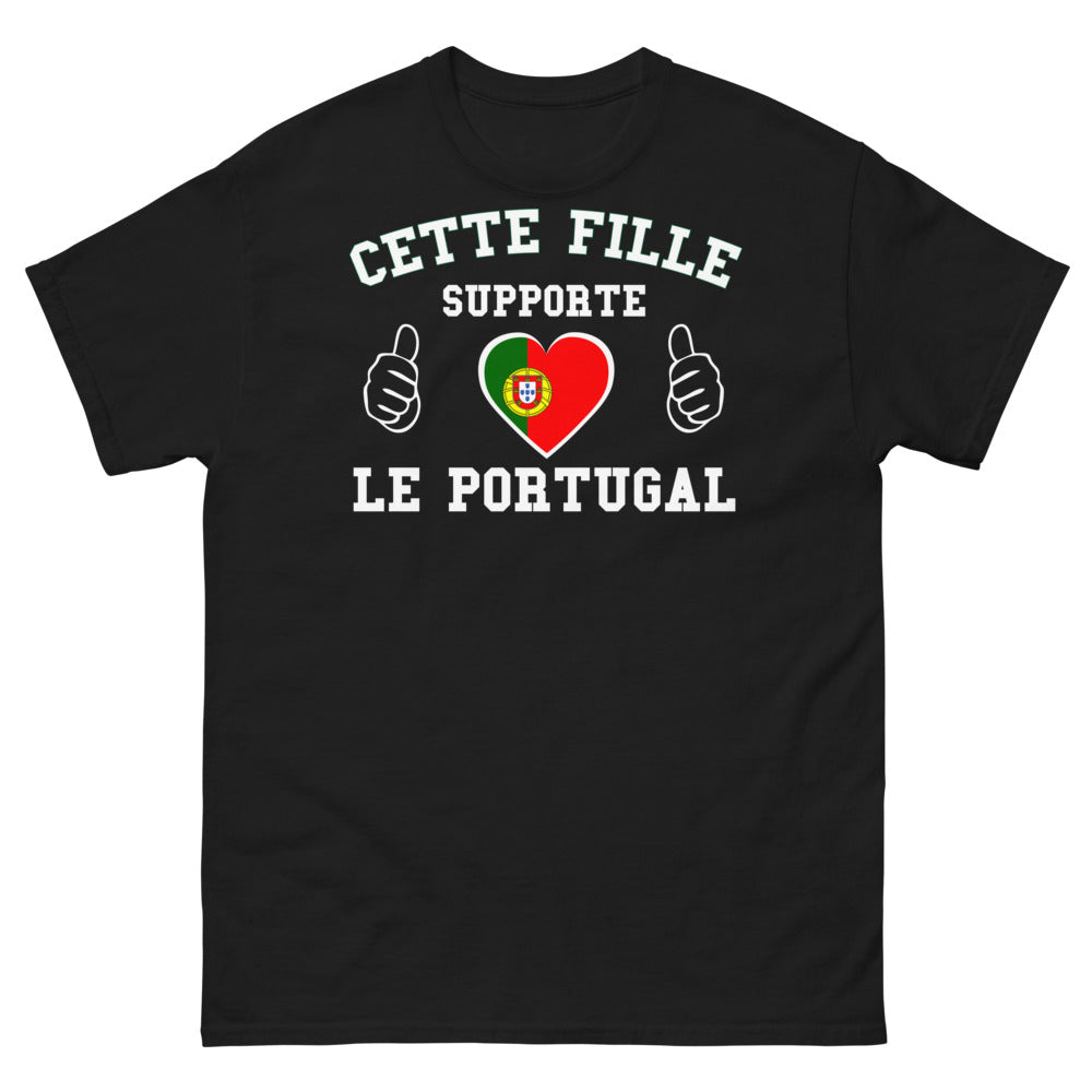 T-shirt Portugal noir - Supportez avec humour et fierté