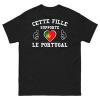 Thumbnail for T-shirt Portugal noir - Supportez avec humour et fierté